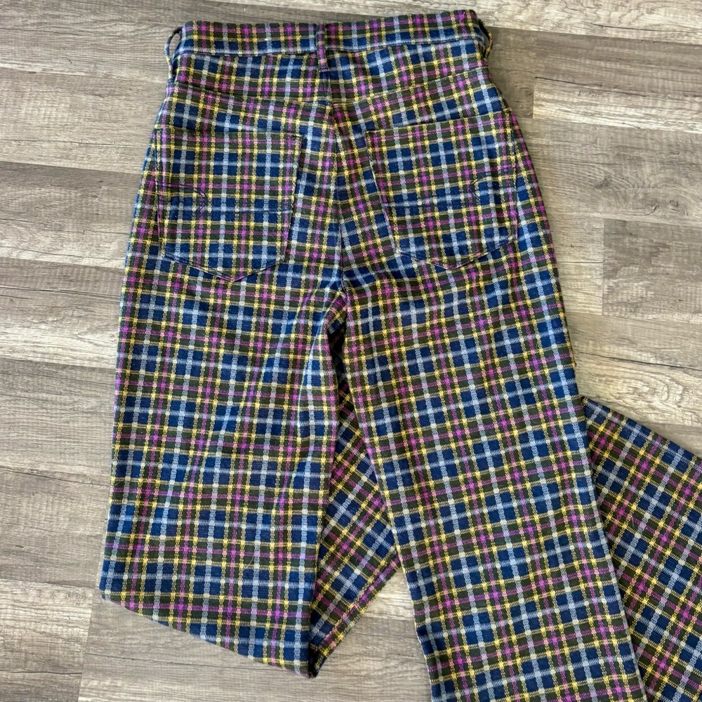 American Eagle Soft Plaid Mid Rise Pants